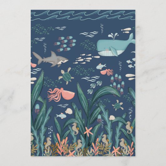 Unter dem Meer Kinderdusche Vorhersagen & Ratschlä Hinweiskarte (Rückseite)