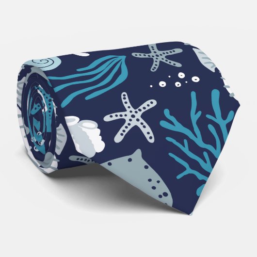Unter dem Meer Krawatte (Gerollt)