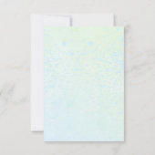 Unter dem Meer leben neutrale Babydusche Dankeskarte (Rückseite)