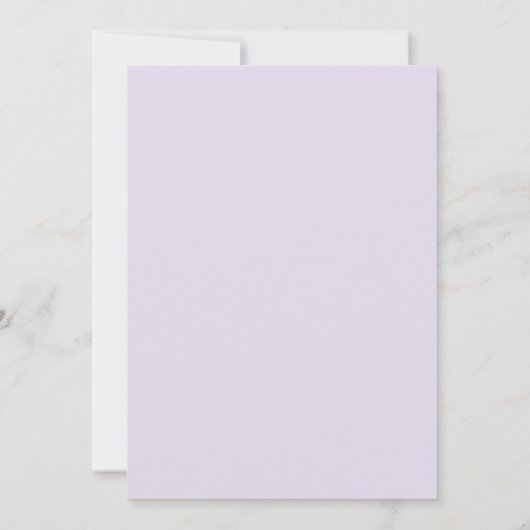 Unter dem Meer Lila Aquamarine Meerjungfrau Geburt Einladung (Rückseite)