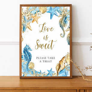 Unter dem Meer Love is Sweet Treat Favor Flyer