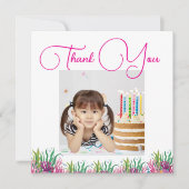 Unter dem Meer Magische Meerjungfrau Mädchen Foto Dankeskarte (Vorderseite)