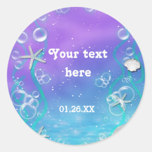 Unter dem Meer Magische Sweet 16 Party Aufkleber