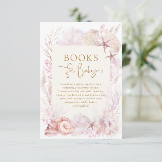 Unter dem Meer Meerjungfrau Bücher für Baby Girl Begleitkarte (Stehend Vorderseite)