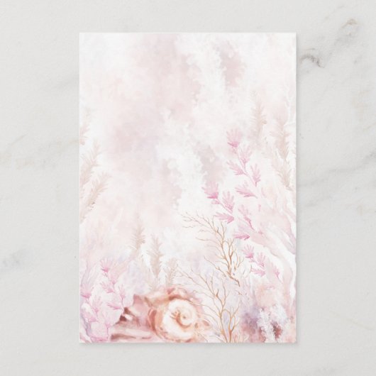 Unter dem Meer Meerjungfrau Bücher für Baby Girl Begleitkarte (Rückseite)