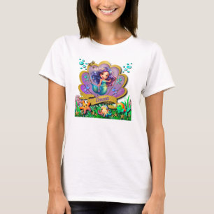 Unter dem Meer & Meerjungfrau Geburtstagsfeier Mäd T-Shirt