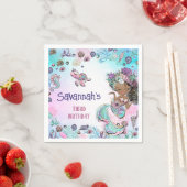 Unter dem Meer Meerjungfrau Mädchen Erstgeburt Nap Serviette (Beispiel)