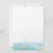 Unter dem Meer, Meerjungfrau Seashell Star Baby Du Einladung (Rückseite)