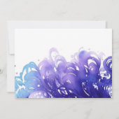 Unter dem Meer Mermaid Soiree Babydusche Einladung (Rückseite)