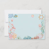 Unter dem Meer Mermaids Kinder glücklich Geburtsta Karte (Rückseite)