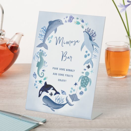 Unter dem Meer Mimosa Bar Sockelschild (In Situ)