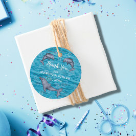 Unter dem Meer mit Delphinen Geburtstagsparty Clas Geschenkanhänger