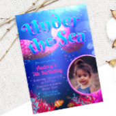 Unter dem Meer mit Foto Einladung