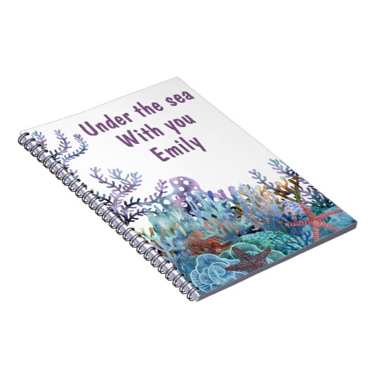 Unter dem Meer mit Ihnen Notizblock (Rechte Seite)