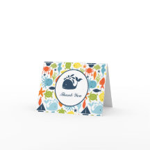 Unter dem Meer, Nautical Baby Dusche Vielen Dank.