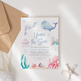 Unter dem Meer Nautical Baby Shower Einladung