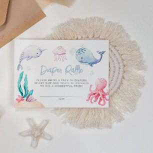 Unter dem Meer Nautical Baby Shower Windschutzsche Begleitkarte