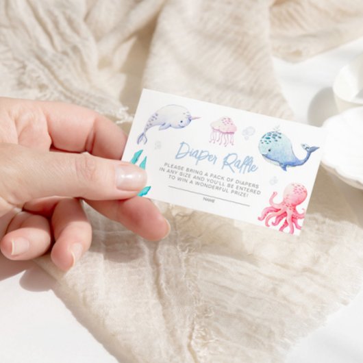 Unter dem Meer Nautical Baby Shower Windschutzsche Begleitkarte