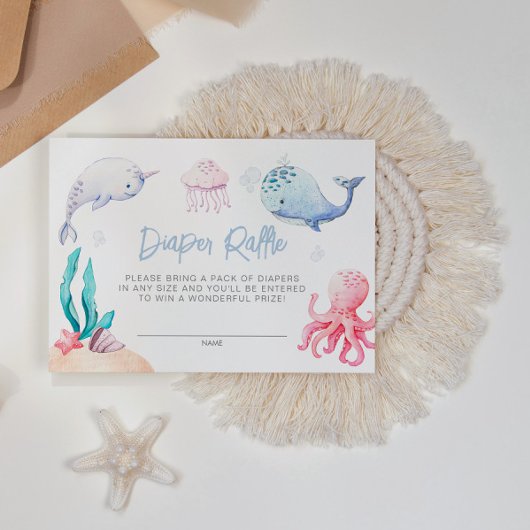 Unter dem Meer Nautical Baby Shower Windschutzsche Begleitkarte