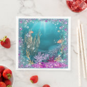 Unter dem Meer Neapel Serviette (Beispiel)