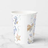 Unter dem Meer! Niedlich Blue Boy Baby Dusche Pappbecher (Rechts)