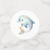 Unter dem Meer Niedliche Delphine Starfish-Blase Konfetti (Klein Vorderseite)