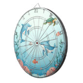 Unter dem Meer Niedliche Kinder Dartscheibe (Vorderseite rechts)