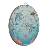 Unter dem Meer Niedliche Kinder Dartscheibe (Vorderseite Links)