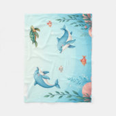 Unter dem Meer Niedliche Kinder Fleecedecke (Vorderseite)