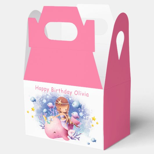 Unter dem Meer, Niedliche Meerjungfrau zum Geburts Geschenkschachtel (Geöffnet)