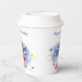 Unter dem Meer, Niedliche Meerjungfrau zum Geburts Pappbecher (Links)