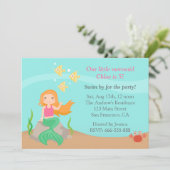 Unter dem Meer niedliches Einladung (Stehend Vorderseite)