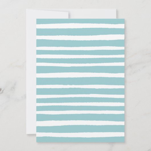 Unter dem Meer Oh Boy Baby Dusche Einladung (Rückseite)