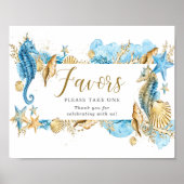 Unter dem Meer Party & Geschenke Schild (Vorne)