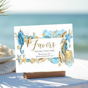 Unter dem Meer Party & Geschenke Schild
