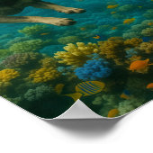 "Unter dem Meer" Poster (Ecke)