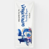 Unter dem Meer Quinceanera 15. Geburtstag Banner (Vertikal)