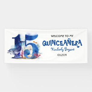 Unter dem Meer Quinceanera 15. Geburtstag Banner