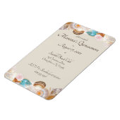 Unter dem Meer Quinceanera Party Seashells Grenze Magnet (Linke Seite)