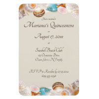Unter dem Meer Quinceanera Party Seashells Grenze