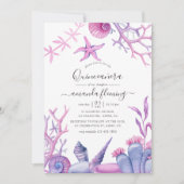 Unter dem Meer Quinceñera Ankündigung (Vorderseite)