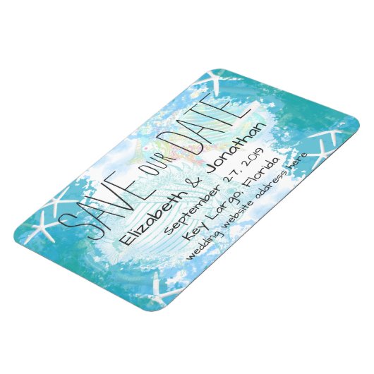 Unter dem Meer Rette unser Datum Magnet (Linke Seite)