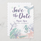 Unter dem Meer retten Sie die Daten Einladung (Vorne/Hinten)