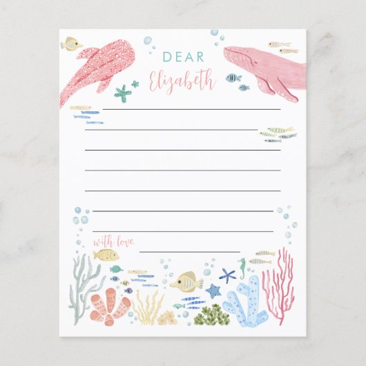 Unter dem Meer Rosa Ozean Tiere Zeit Kapsel (Vorderseite)