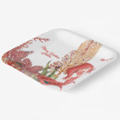 Unter dem Meer Rote Meerjungfrau Koralle Geburtsta Pappteller (Gewinkelt)