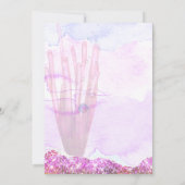 Unter dem Meer, Schildkröte Geburtstag Dankeskarte (Rückseite)