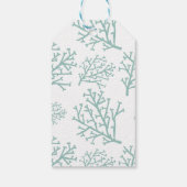 Unter dem Meer Seepferd & Korallen Nautik Geschenkanhänger (Rückseite)