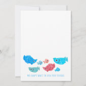 Unter dem Meer Sommer Geburtstag Einladung (Rückseite)