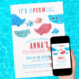 Unter dem Meer Sommer Geburtstag Einladung