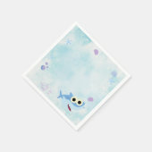 "Unter dem Meer" thematisches Papier Napkin Serviette (Ecke)